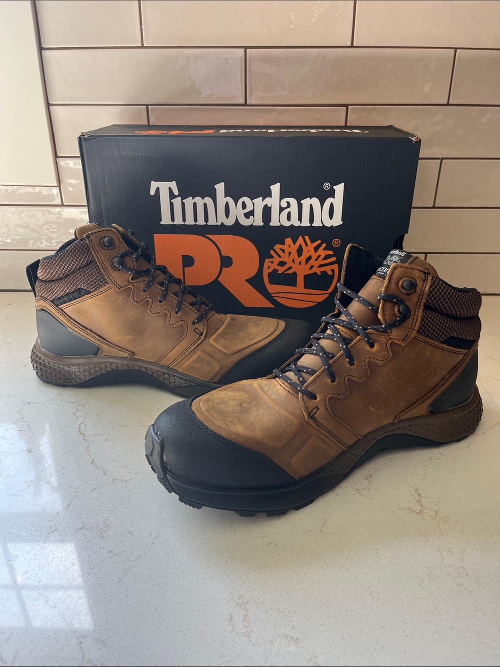 Timberland PRO Reaxion Brown and Black Work Boots
